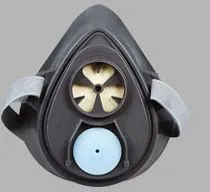 Máscara protetora de silicone meia face máscara de gás máscara protetora de gás