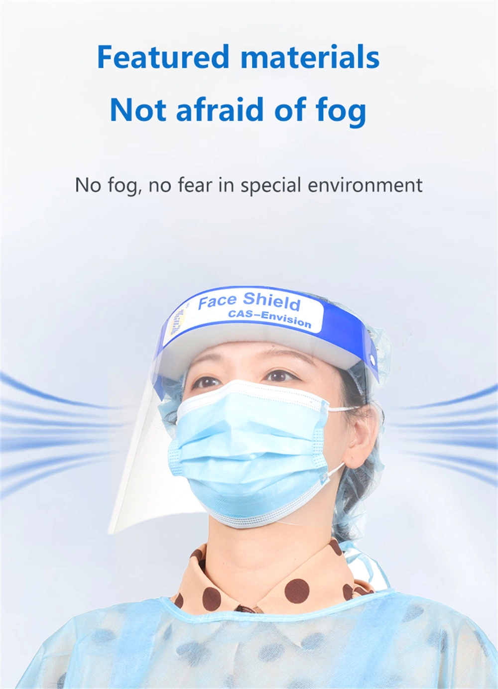 Anti-Fog Face Shield Mask Protective Head-Mounted Gas Mask Designer Face Mask