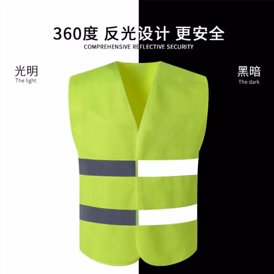 Colete reflexivo de jaqueta tática de segurança de trânsito com núcleo interno de material à prova de facadas